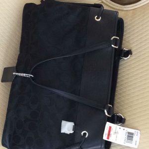 Black coach handbag